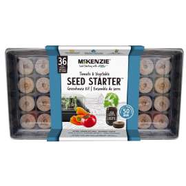 Jiffy 142515 Greenhouse Seed Starter Kit, Self-Watering, 36-Piece