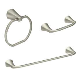 KIT HARDWARE BATH 3PC BRSH NIC