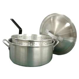 POT FRY AL W/LID & BASKET 14QT