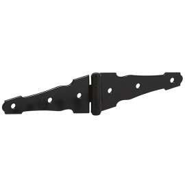 HINGE STRAP ORNAMENTAL BLK 4IN
