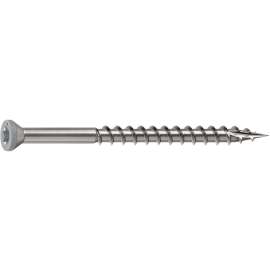 CAMO 0353050ES Deck Screw, 0.163 in Thread, 2-1/2 in L, Trim Head, Star Drive, Sharp, Type-17 Point, 316 Stainless Steel