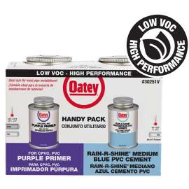 KIT PVC CEM BLU/PURP PRMR 4OZ