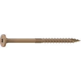 Camo 0355174 Framing Screw, 0.16 in Thread, 3 in L, Flat Head, Star Drive, Slash Point, PROTECH Ultra 4 Coated, 150