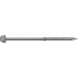 Camo 0368244 Structural Screw, 1/4 in Thread, 6 in L, Hex Head, Hex Drive, Sharp Point, Hot-Dipped Galvanized, 50
