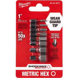 Milwaukee SHOCKWAVE 48-32-4617 Impact Bit Set, 8-Piece, Steel