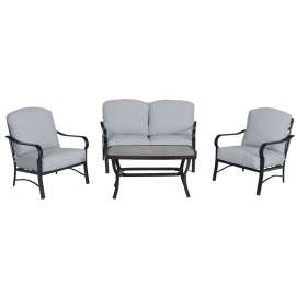 Seasonal Trends 226-HR4-4DS Sarasota Deep Seat Set, 4 PC, Cushioned