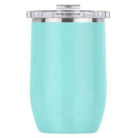 ORCA Vino Series VIN12SF Wine Cup, 12 Oz Capacity, Detached Lid, 18/8 Stainless Steel/Copper, Seafoam, Insulated