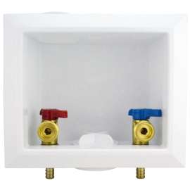 Apollo Valves APXBOXWM Washing Machine Outlet Box, 1/2 x 3/4 in Connection, Polystyrene