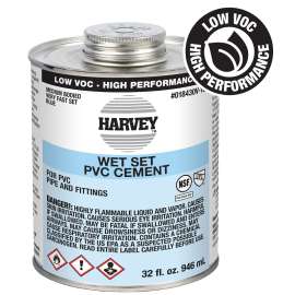 Harvey 018430V-12 Medium-Bodied Fast Set Cement, 32 oz Can, Liquid, Blue
