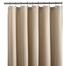 Zenna Home LFRLWTRTNL Shower Curtain Liner, 72 in L, 70 in W, Polyester, Tan