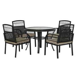 Seasonal Trends Catalonia Dining Set, Woven, 5 Pc