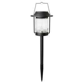 Boston Harbor Solar Stake Light, 3IN1, Ribbed Glass Lens