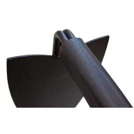 BULLY Tools 92354 Warren Hoe, 4-3/4 in W Blade, 7-1/2 in L Blade, Steel Blade, Triangle Blade, 58 in OAL