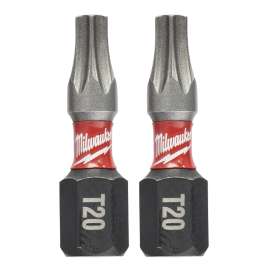 Milwaukee 48-32-4414 SHOCKWAVE T20 Torx Insert Bit (2 Pack)