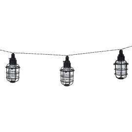 Boston Harbor Solar String Lantern Light, Plastic, 10 PC