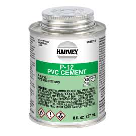 Harvey 018210-24 Solvent Cement, 8 oz Can, Liquid, Clear