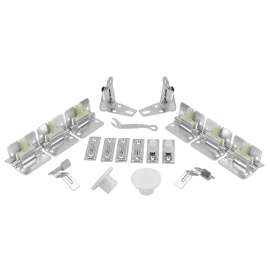 HRDWRE ST 4PNL WH STL TRK 12IN