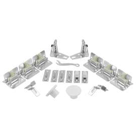 HRDWRE ST 4PNL WH STL TRK 18IN