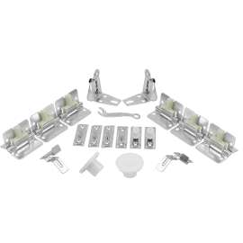 HRDWRE ST 4PNL WH STL TRK 24IN