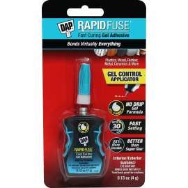 DAP RapidFuse 7079800179 Fast Curing Gel with Gel Control Applicator, Clear, 0.13 oz