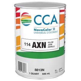 CCA NovoColor II Series 076.008813N.005 Universal Colorant, Yellow, Liquid, 1 qt
