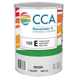 CCA NovoColor II Series 076.008832N.005 Universal Colorant, Phthalo Blue, Liquid, 1 qt