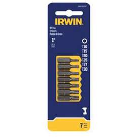 IRWIN IWAF121TS7 Insert Bit Set, 6-Piece, Steel