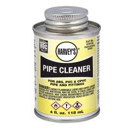Harvey 019100-24 Pipe Cleaner, Liquid, Clear, 4 oz Can