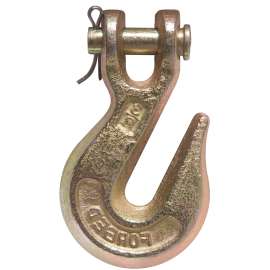 Ben-Mor 70945 Clevis Grab Hook, 1/4 in, 70 Grade, Gold Chromate