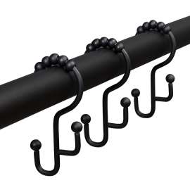 Zenna Home DR03STBKL Shower Curtain Hook, Stainless Steel, Matte