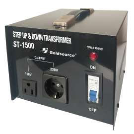 Goldsource ST Series Step Up and Step Down Transformer, 8-1/4 in L x7-1/8 in W x 6 in H, 1500 W