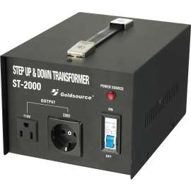 Goldsource ST Series Step Up and Step Down Transformer, 9-3/4 in L x 7-1/8 in W x 6 in H, 2000 W