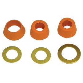 Danco 80330 Cone Washer, 3/8, 1/2 in Dia, Rubber, Orange