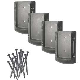 Nuvo Iron DRC Deck Rail Connectors, Plastic, Black, Powder-Coated, For: 3/4 in Round Balusters