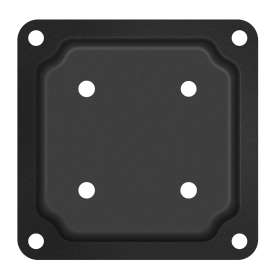 Nuvo Iron WPCP4B Wood Post Connector Plate, 4 x 4 in Column/Post, Steel, Black