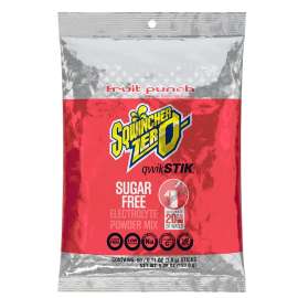 Sqwincher Qwik Stik ZERO Series 159060102 Drink Mix, Sugar-Free, Powder, Fruit Punch Flavor, 0.11 oz Stick