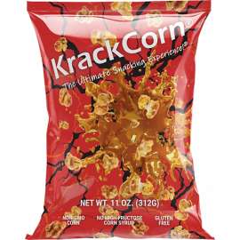 KrackCorn 860003389515 Popcorn, Caramel, Salt, Savory, Sweet Flavor, 11 oz Bag