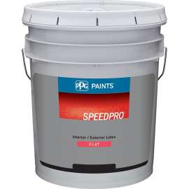 PPG SPEEDPRO 14-650/05 Paint, Flat, White, 5 gal