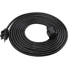 PowerZone OR502615 Extension Cord, (3) 16 AWG Cable, 15 ft L, 13 A, Black