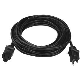 PowerZone OR502625 Extension Cord, (3) 16 AWG Cable, 258 ft L, 13 A, Black