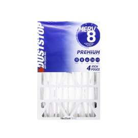 Duststop Premium Series DP-16254 Furnace Filter, 25 in L, 16 in W, 8 MERV
