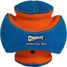 Chuckit! 47019 Dog Toy, One Size, Giggle Kick Fetch, Foam/Polyester Fabric/Rubber