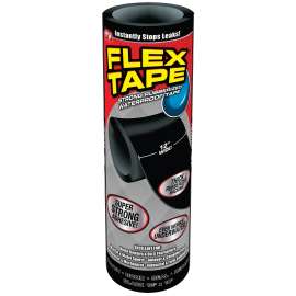 FLEX TAPE TFSBLKR1210 Waterproof Tape, 10 ft L, 12 in W, Rubber Backing