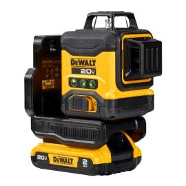 DeWALT DCLE34031D1 Line Laser Kit, 130 ft, +/-1/8 in Accuracy, 2 -Beam, 3 -Line, Green Laser