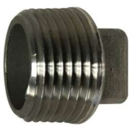 PLUG SQUARE HEAD SS 1/4IN