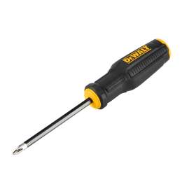 DeWALT DWHT65001 Screwdriver, #2 Drive, Phillips Drive, 8.35 in OAL, 4 in L Shank, Bi-Material Handle