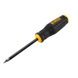 DeWALT DWHT65012 Screwdriver, T10 Drive, Torx Drive, 7.9 in OAL, 4 in L Shank, Bi-Material Handle