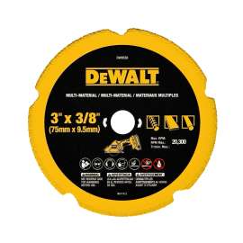 DeWALT DW8530 Diamond Blade, 3 in Dia, 3/8 in Arbor