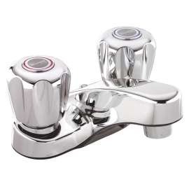 Belanger 3063W Lavatory Sink Faucet, 1.5 gpm, Brass, Polished Chrome, 4 in Faucet Centers