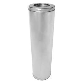 SELKIRK SuperVent 2100 JM6S36 Chimney Pipe, 10 in OD, 36 in L, Stainless Steel